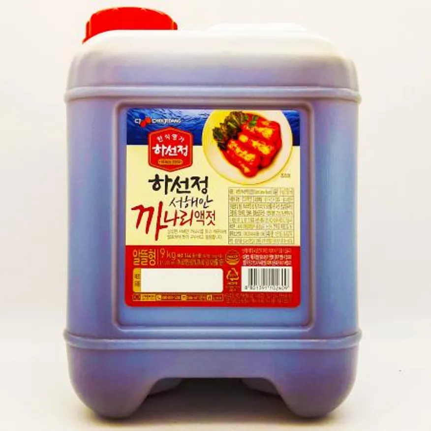 CJ 하선정 까나리액젓 알뜰형 9kg / 한식 샐러드 볶음 소금 간장 대용 액젖 이미지