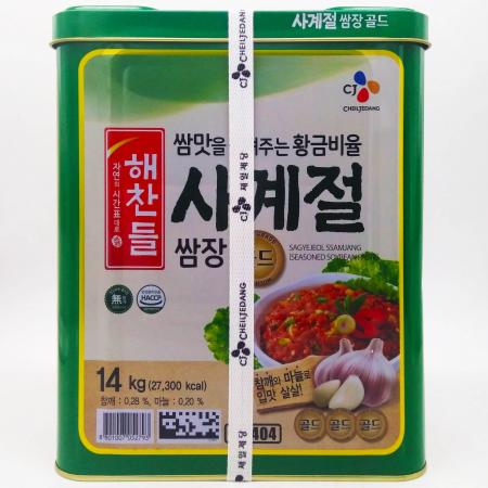 CJ제일제당 해찬들 쌈맛을 살려주는 황금비율 사계절쌈장 14kg
