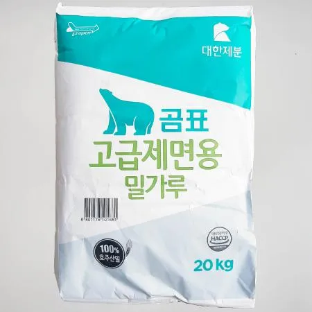 대한제분 곰표 고급제면용 밀가루 20kg / 국수 중화면 칼국수 라면 라멘 제면 전용