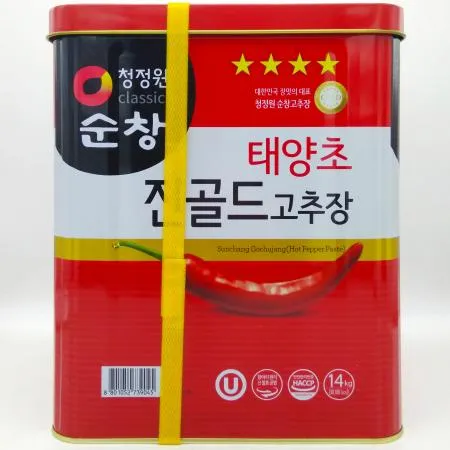 대상 청정원 순창 태양초 진골드 고추장 14kg / 업소용 대용량