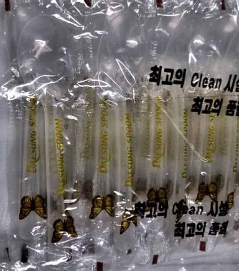 대성 쿡앤락 일회용 위생수저 100P / 일회용 업소용 포장용 개별포장 이미지