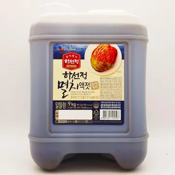 CJ 하선정 멸치액젓 알뜰형 9kg / 한식 미역국 계란찜 소금 간장 대용