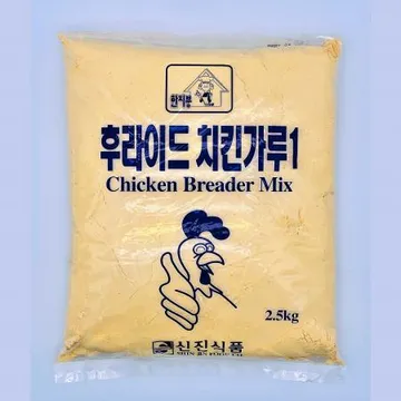 신진식품 한지붕 후라이드 치킨가루1 2.5kg / 치킨파우더 닭튀김가루 브레더믹스