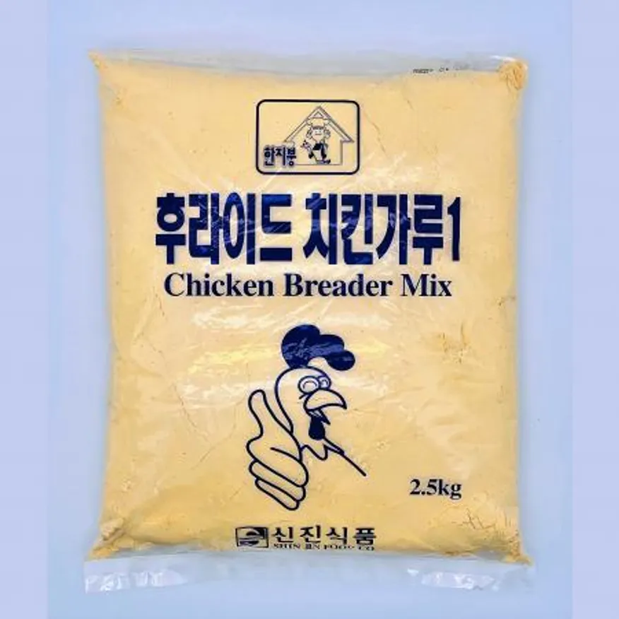 신진식품 한지붕 후라이드 치킨가루1 2.5kg / 치킨파우더 닭튀김가루 브레더믹스 이미지