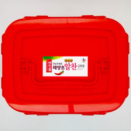 CJ제일제당 해찬들 맛있게 매운 태양초 알찬고추장 6.5kg / 업소용 대용량 이미지