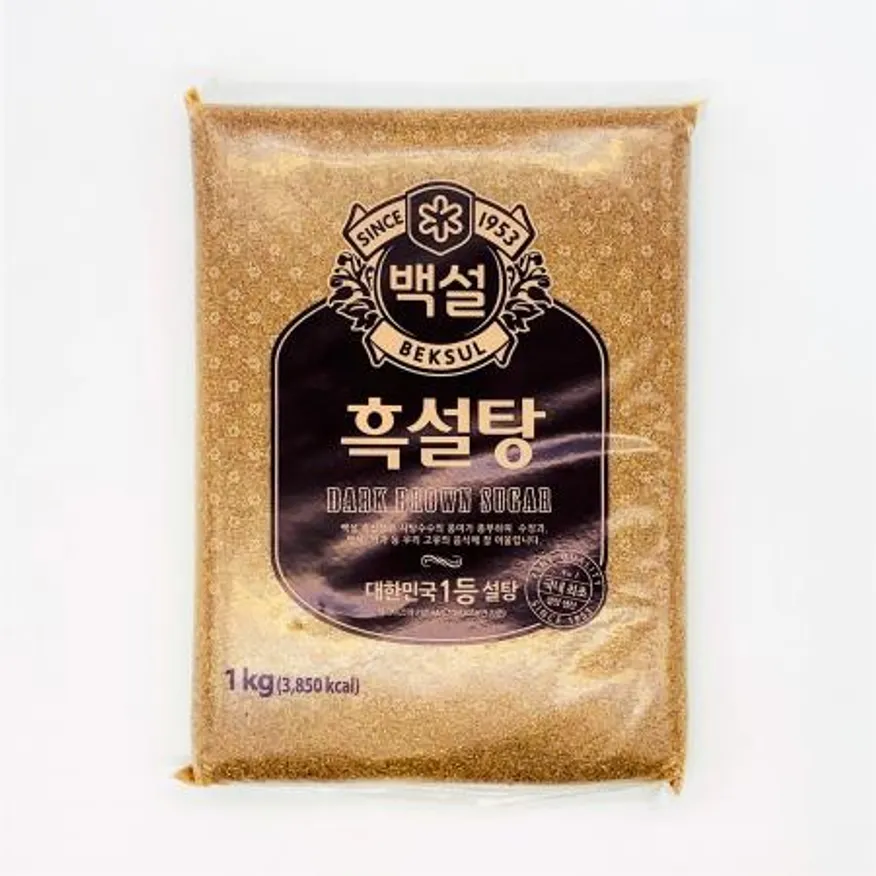 CJ 백설 흑설탕 1kg / 검은설탕 업소용 식자재 이미지