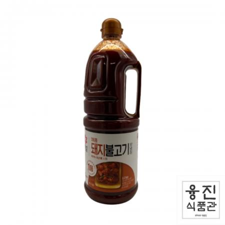 CJ 백설 매콤한 돼지 불고기 양념 2.2kg / 불고기 소스 대용량 업소용