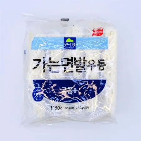 면사랑 가는면발 우동 국물용 230gx5개 (1,150g) / 냉동면 우동사리
