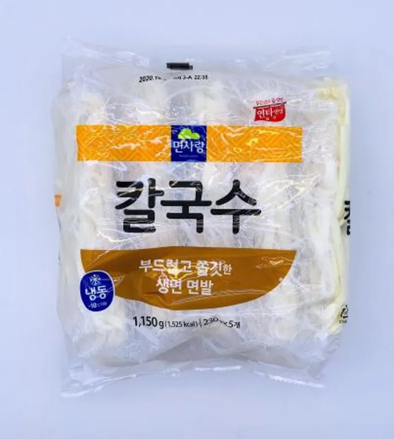 면사랑 칼국수 부드럽고 쫄깃한 생면 면발 230gx5개(1,150g) / 냉동면 칼국수면 이미지