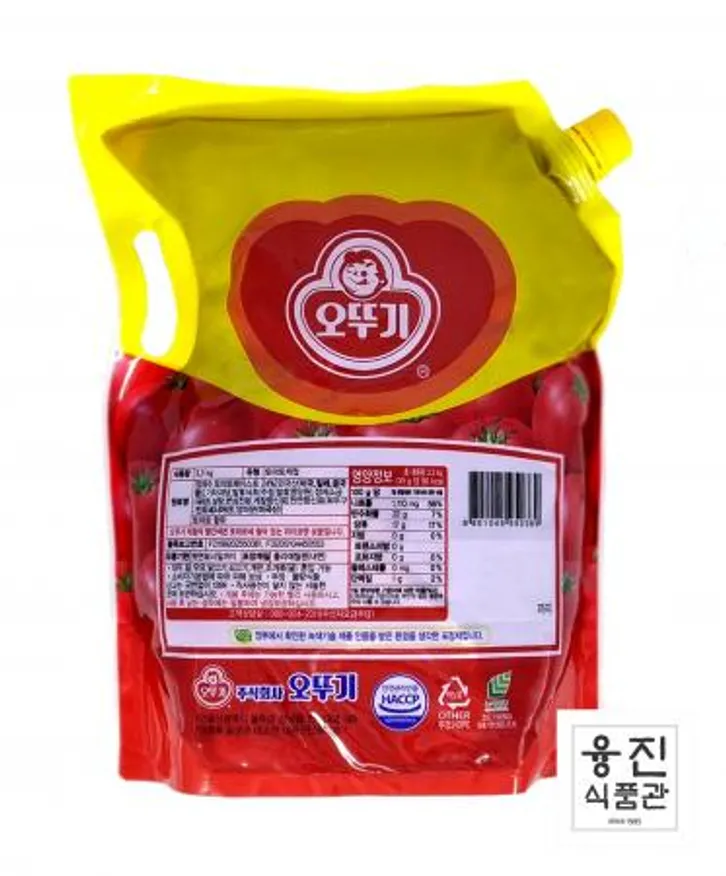 오뚜기 식당용 케챂 3.3kg (스파우드팩) / 업소용 식당용 단체급식용 스파우드팩 이미지