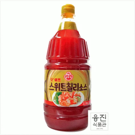오뚜기 오쉐프 스위트칠리소스 2.1kg/월남쌈 달콤 칠리 매콤달콤 튀김