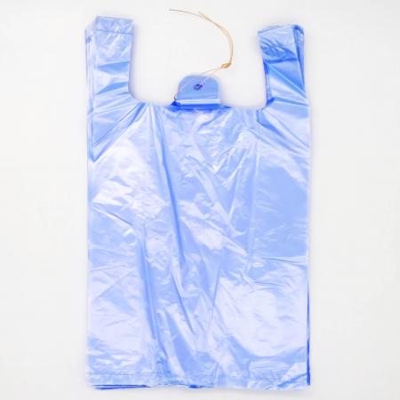 비닐봉투 청색 소(20×26cm) / 하늘색 백색 슈퍼 마트 시장 약국 포장 폴리백 비닐 봉지 생활