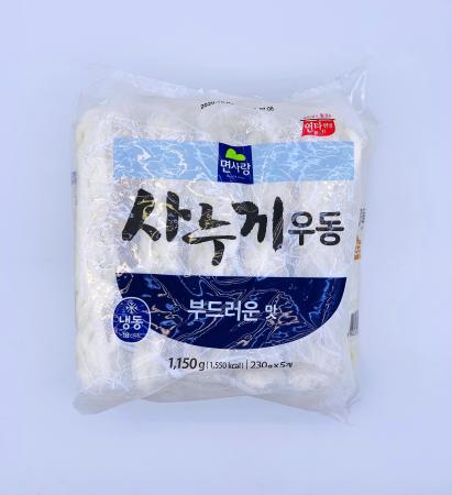 면사랑 프리미엄 사누끼우동 부드러운 맛 230g x 5개 (1,150g) / 냉동면 우동사리 이미지