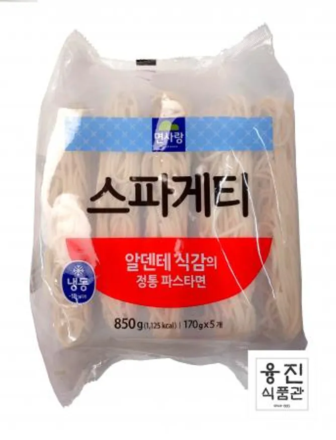 면사랑 알덴테 스파게티(170g×5개)850g /토마토 크림 봉골레 스파게티 파스타 면사랑 이미지