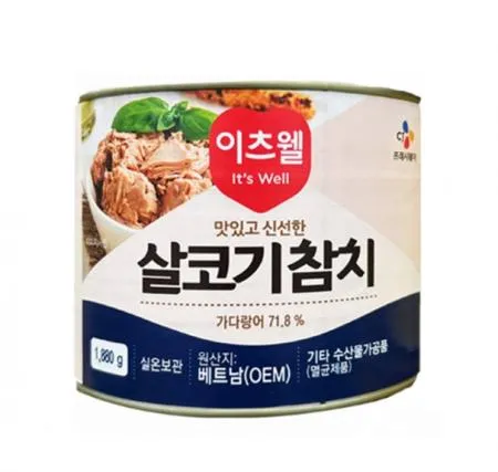 CJ 이츠웰 살코기 참치 1,880g
