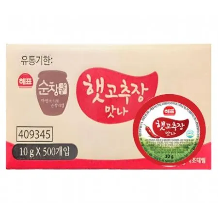 일회용 순창 햇고추장 맛나 10gx500개 1회용 고추장