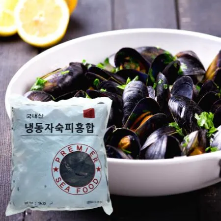 국내산 냉동 자숙 피홍합 1kg