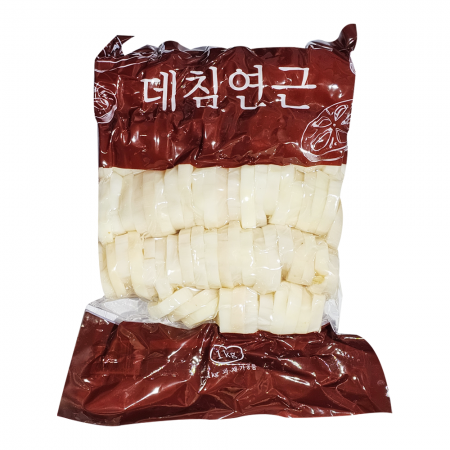 자숙 삶은 연근 1kg 슬라이스 채