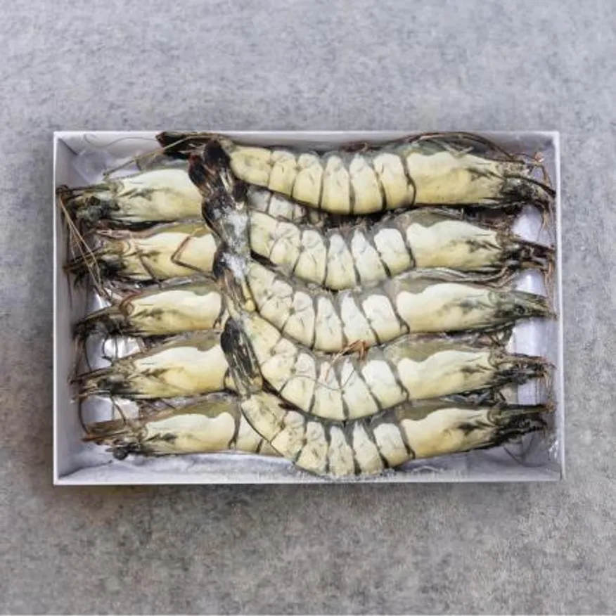 냉동 블랙타이거 얼룩새우 (10미) 500g 이미지
