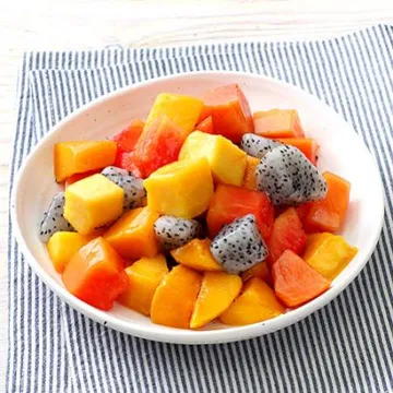 냉동 3종 열대과일 믹스 1kg (용과/망고/파파야)