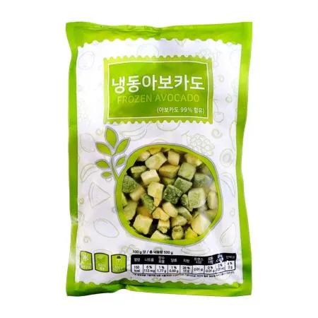 냉동 아보카도 다이스 500g 이미지