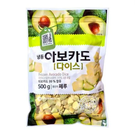냉동 아보카도 다이스 500g 이미지