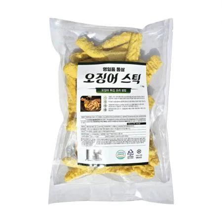 명일품 통살 오징어스틱 1kg 오징어튀김