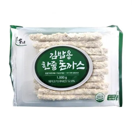 [무료배송] ★초특가★ 다미 김밥용 한줄 돈까스 1kg