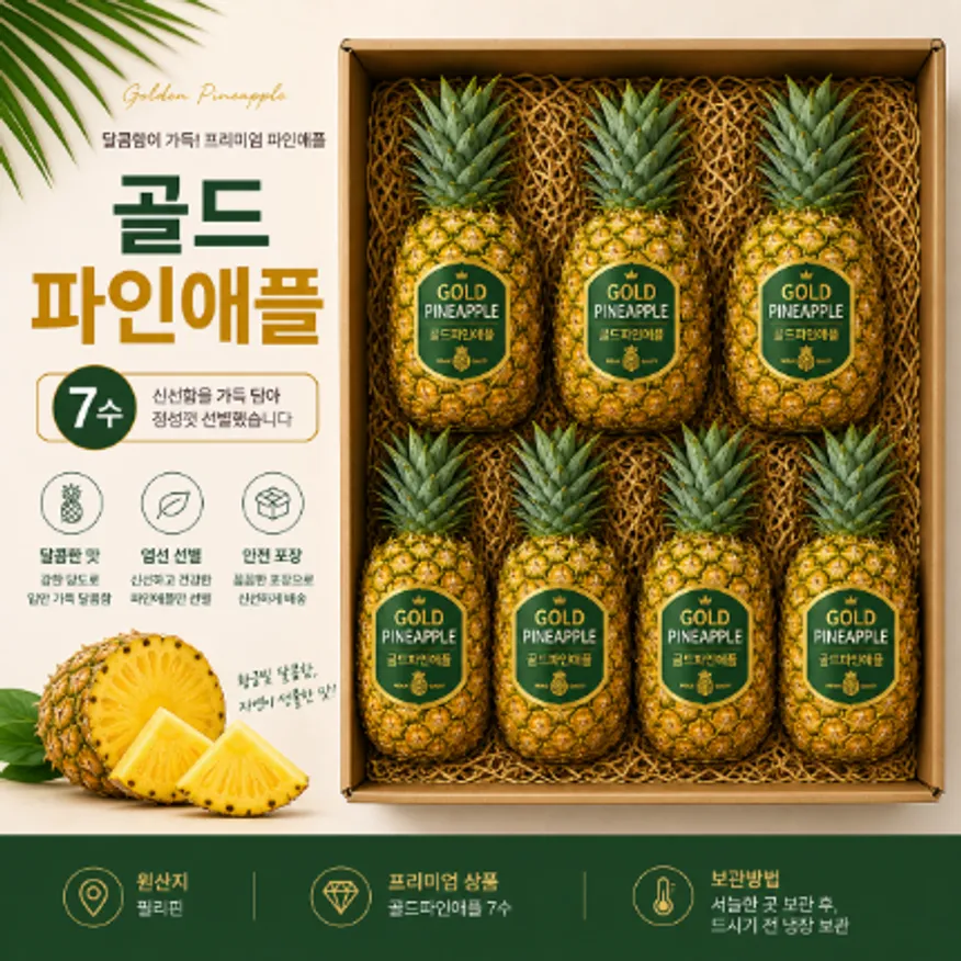 ★과일 특가★ 골드파인애플 7수 !! 이미지