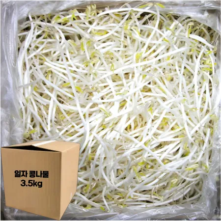 ★알뜰 특가★ 일자 콩나물 (수입콩 / 국내제조) 3.5kg (±10%) box