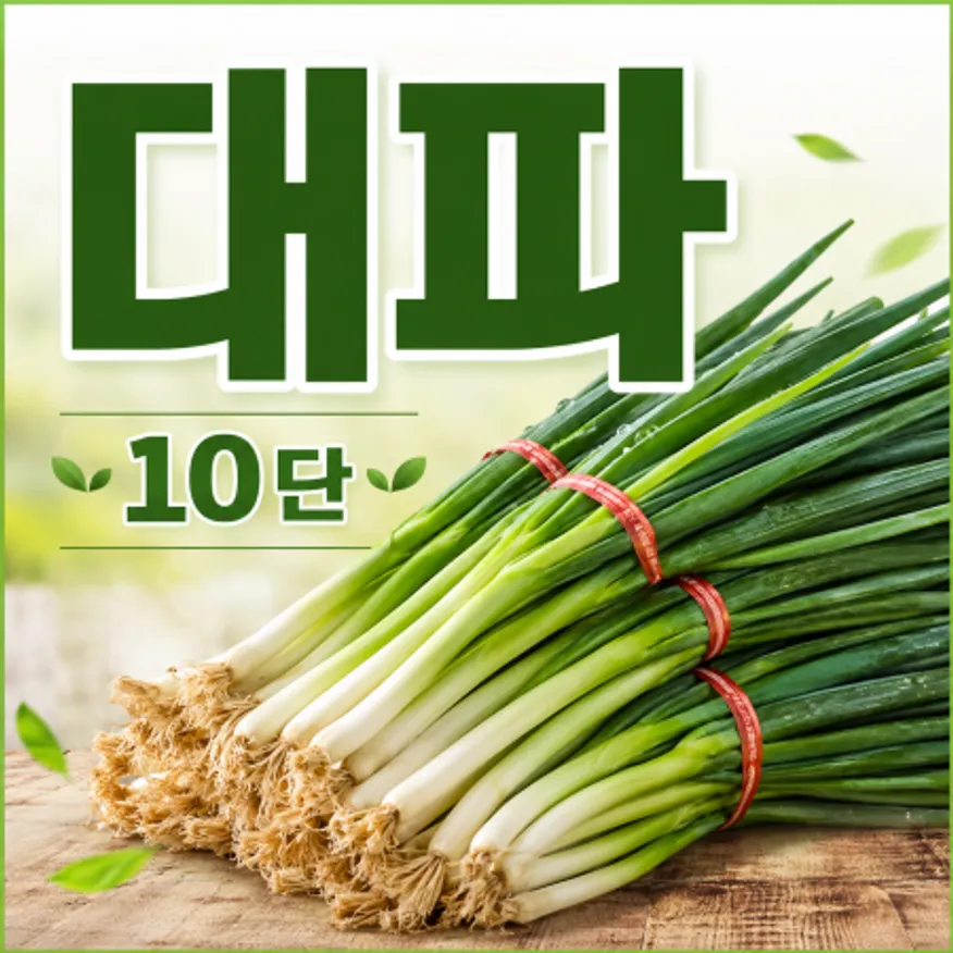 ★알뜰 특가★ 흙 대파 (국내산) 10단 이미지