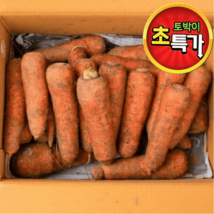 ⭐알뜰 특가⭐ 흙당근 (상) 20kg (흙 당근/ BOX)