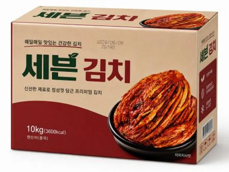 ⭐첫구매 특가⭐세븐김치(포기/수입) 10kg박스 이미지