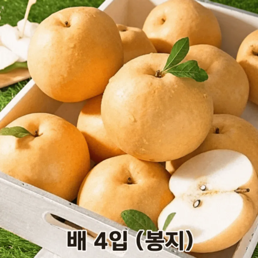 ★과일 특가★ 배 (국내산) 4개 /봉지 이미지
