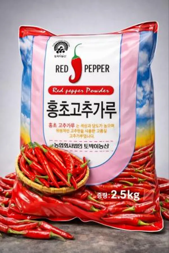 고추가루(업소용/한식용/중국산)2.5KG 이미지