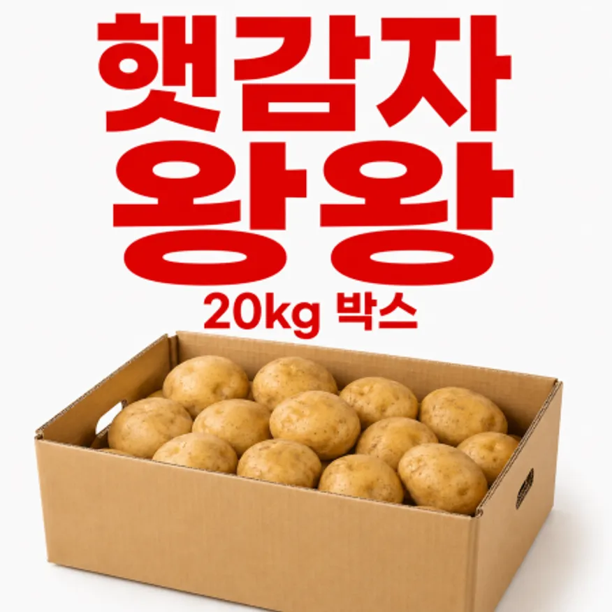 ★알뜰 특가★ 햇감자 (왕왕 / 국내산) 20kg box 이미지