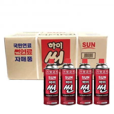 ◆hot◆ 하이썬 부탄가스 (썬연료) 4*7ea box
