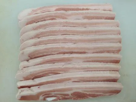 (주)한창미트 냉동삼겹 7mm슬라이스 칠레산 2kg 5팩(10kg)
