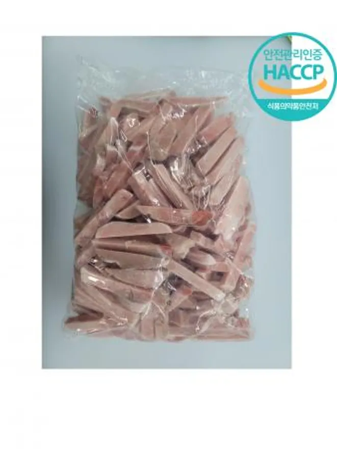 (주)한창미트 돈등심 탕수육1.3*1.3*6cm(냉동)국내산 5kg2팩 이미지