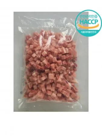 (주)한창미트 돈후지 큐브1*1cm(냉동)짜장.카레 2kg 5팩
