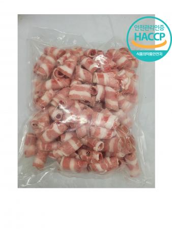 (주)한창미트 우삼겹 2mm돌돌이(냉동)삼겹양지 2kg 5팩