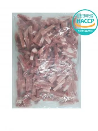(주)한창미트 돈후지 탕수육(냉동)1.5*1.5*6cm 5kg 2팩(기름제거 잘되어있음)