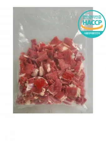 (주)한창미트 우알목심 국거리(냉동) 미국산5kg2팩(10kg) 이미지