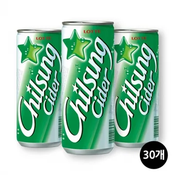 롯데칠성 사이다 캔 250ml 30개