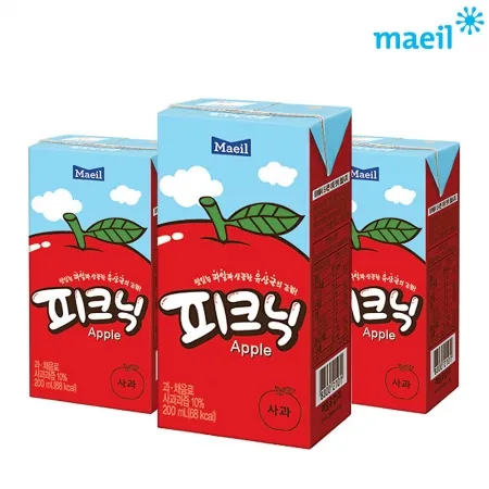 매일 피크닉 사과맛 200ml 24개