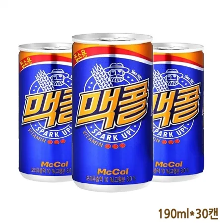 일화 맥콜 캔 190ml 30개