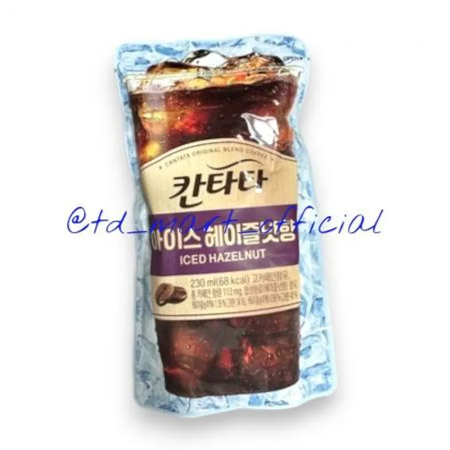 칸타타 파우치 커피 아이스 헤이즐넛 230ml 50개 이미지