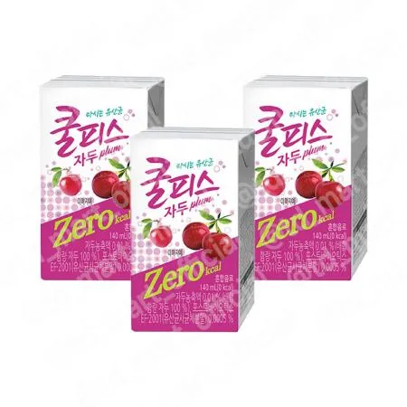 동원 쿨피스 제로 테트라 자두 140ml 24개