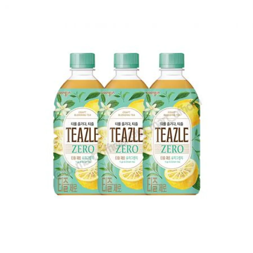 웅진 티즐 제로 유자 그린티 500ml 20개 이미지