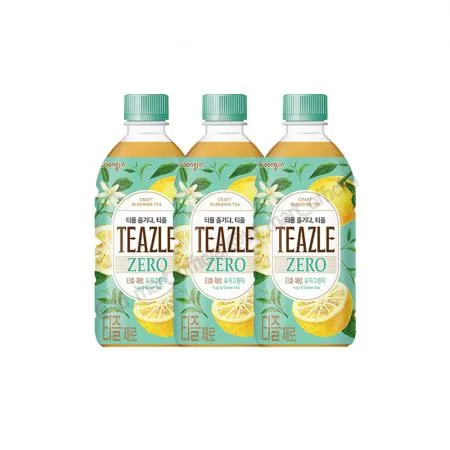 웅진 티즐 제로 유자 그린티 500ml 20개